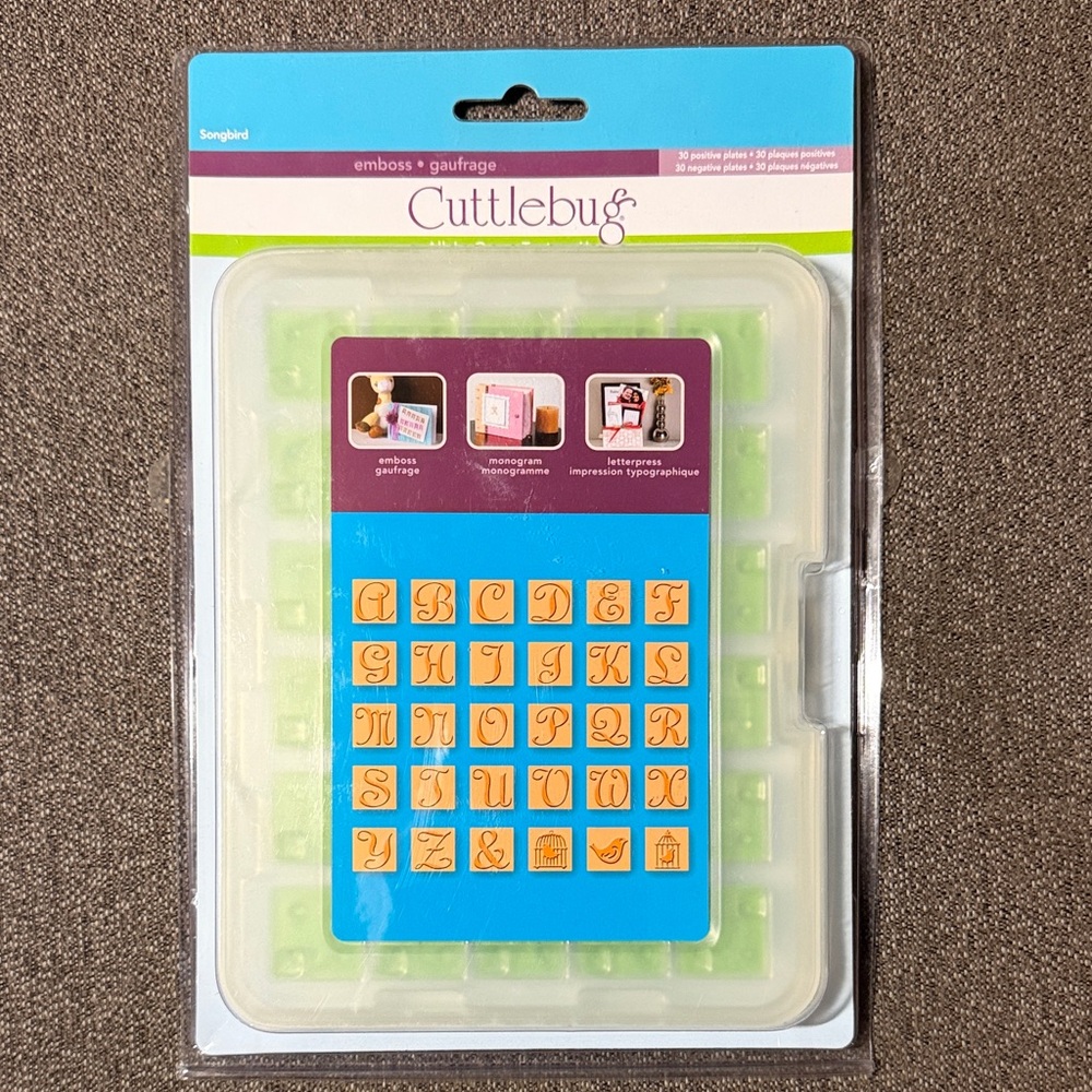 Cuttlebug Songbird Craft Embossing Card Making Plates All in One NWT